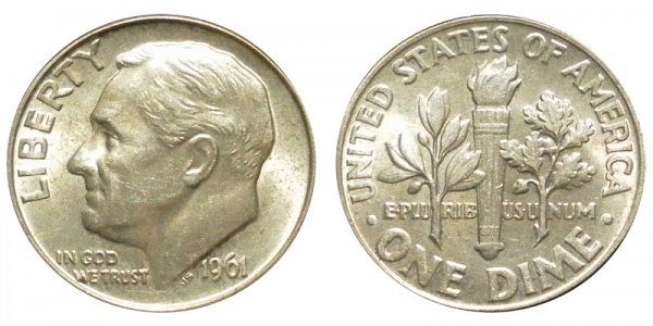 1961 No Mint Mark Dime Value