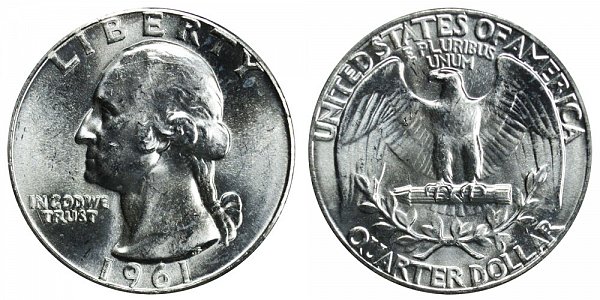 1961 "No Mint Mark" Quarter