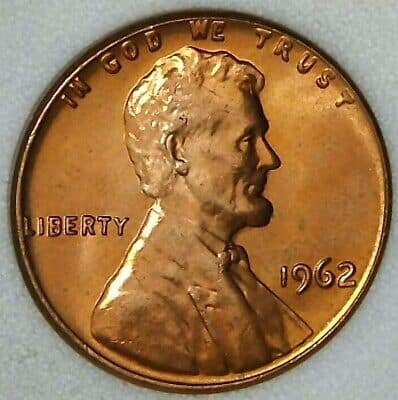 1962  Philadelphia Lincoln Penny