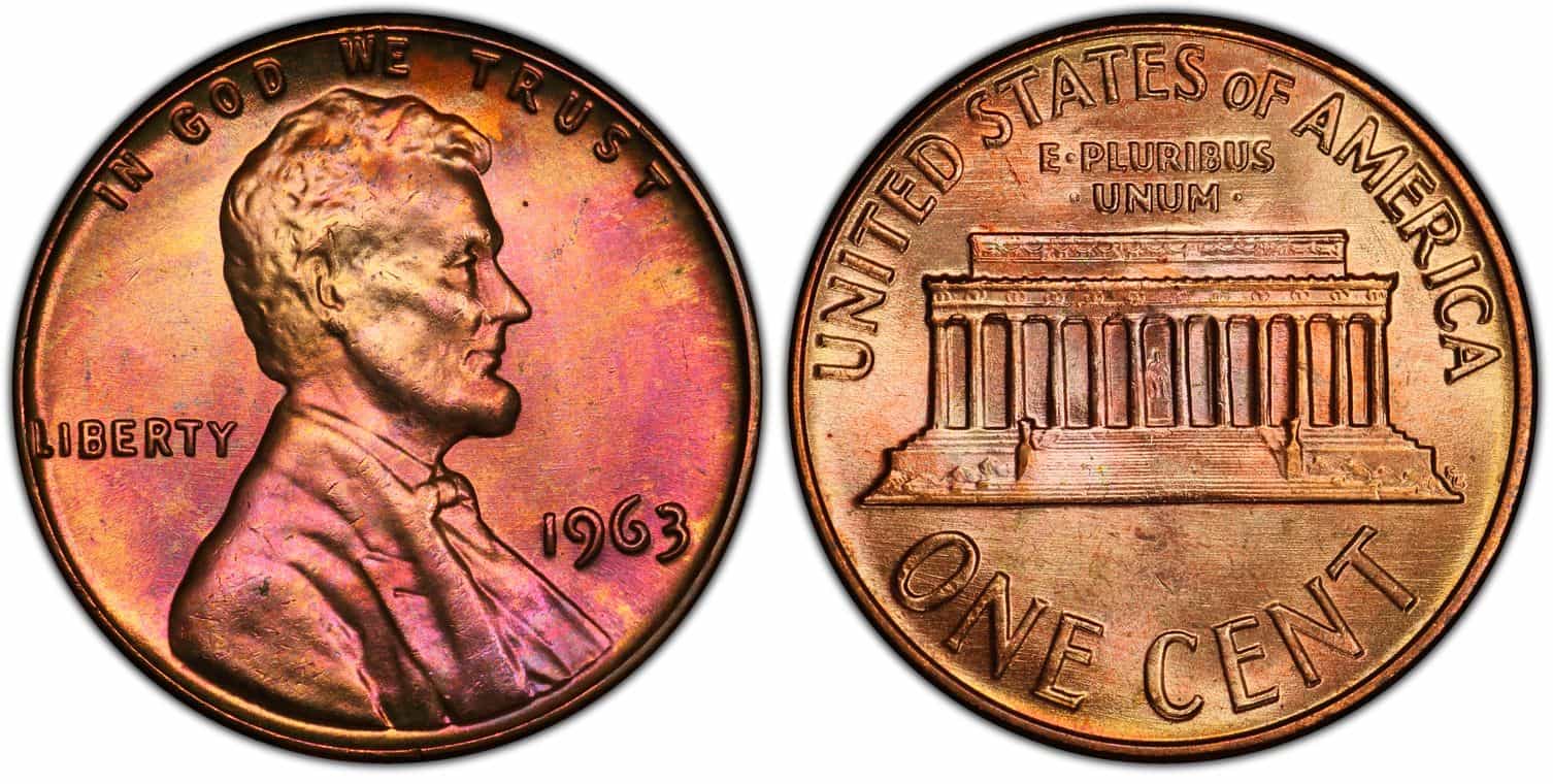 1963 Red-Brown Penny