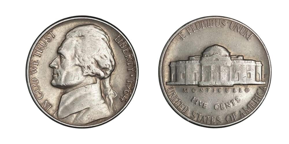 1964 "No Mint Mark" Nickel