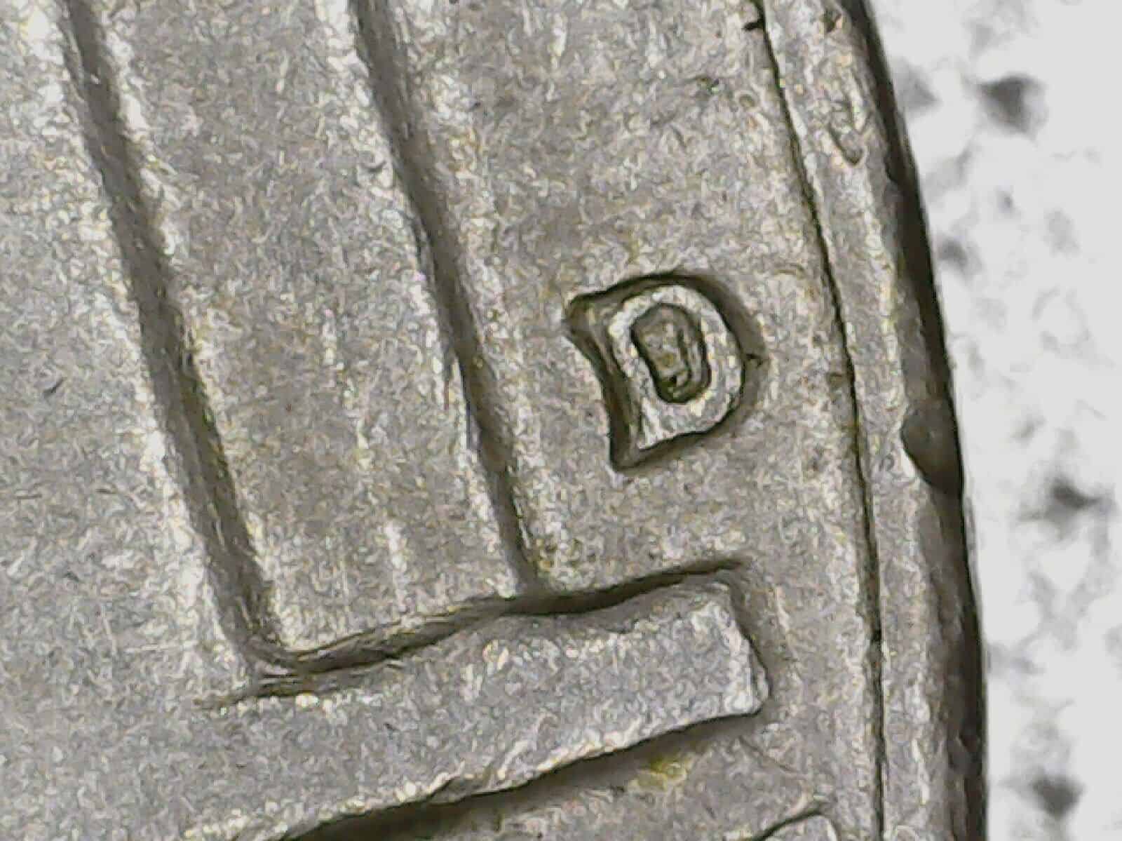 1964 "D" Nickel - Repunched Mint Mark