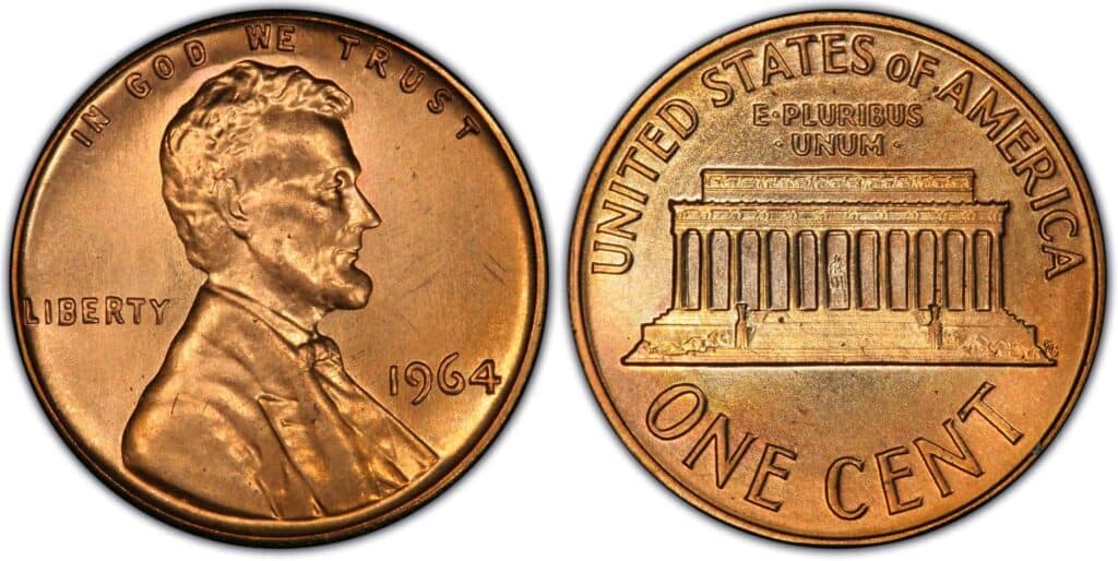 1964 Penny Value: are “D”, No mint mark worth money?