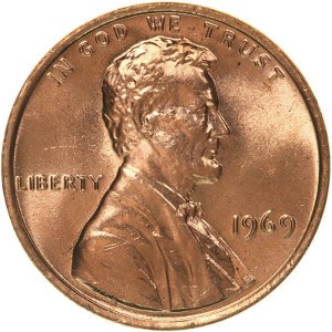 1969 No Mint Mark Penny Value