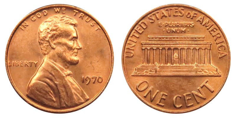 1970 No Mint Mark Penny Value (RD)