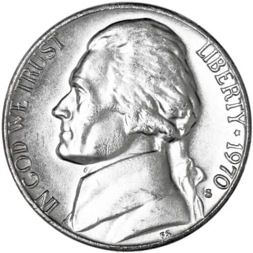 1970 S Jefferson Nickel Value