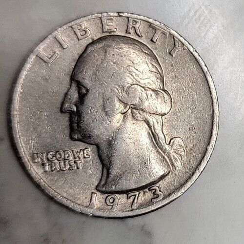 1973 No Mint Mark Washington Quarter