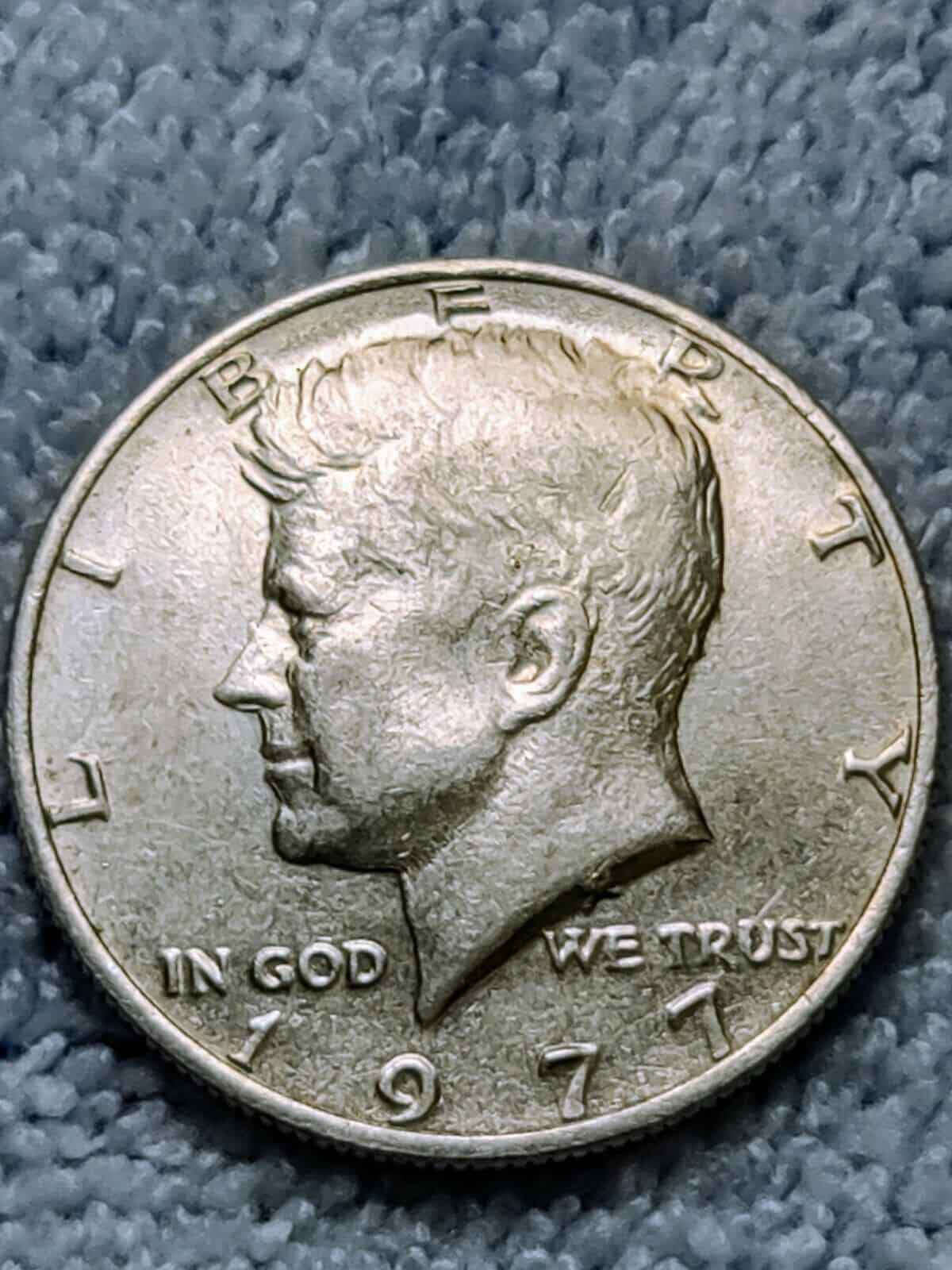 1977 No Mint Mark Half Dollar
