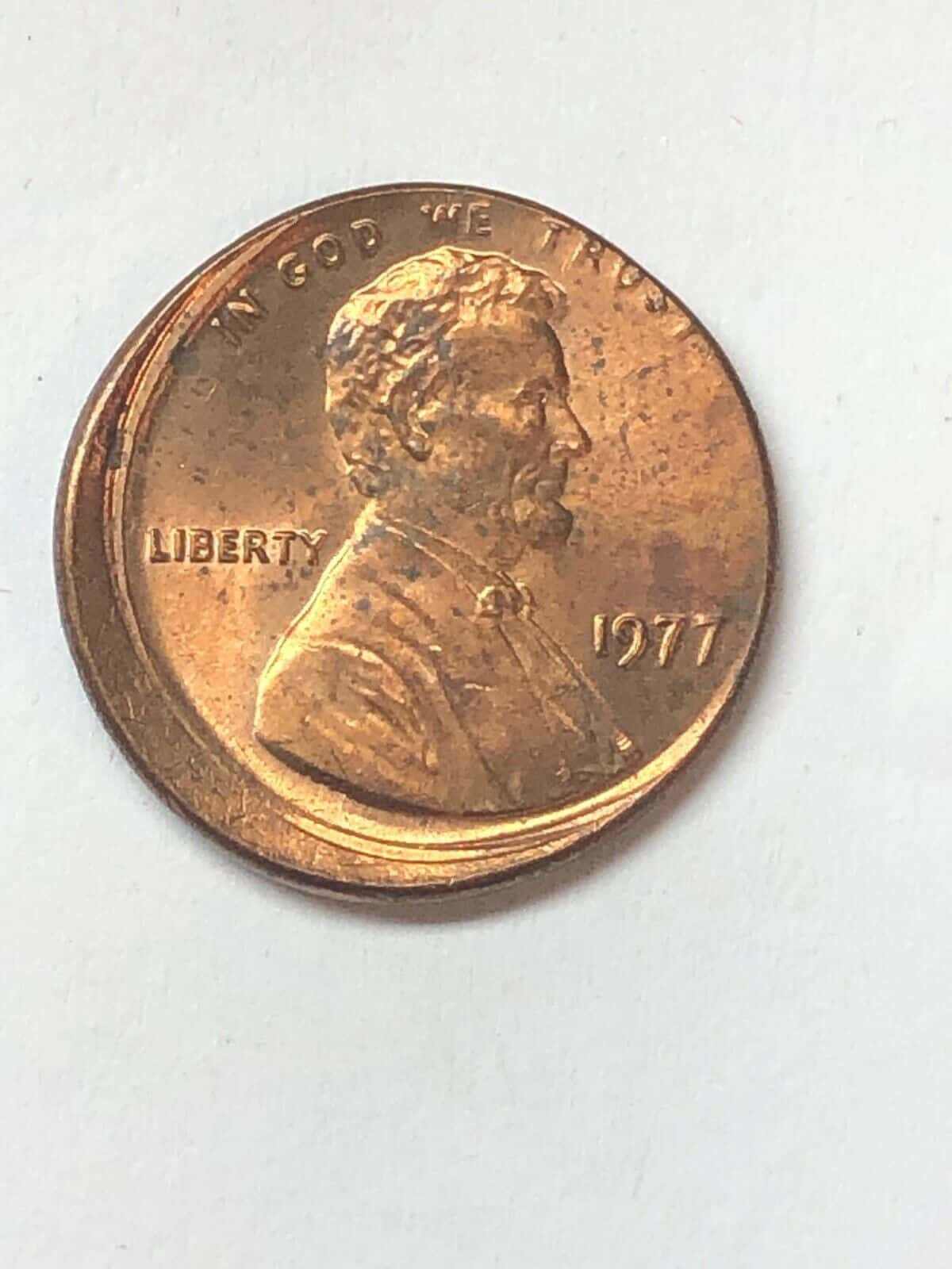 1977 Off-Center Penny