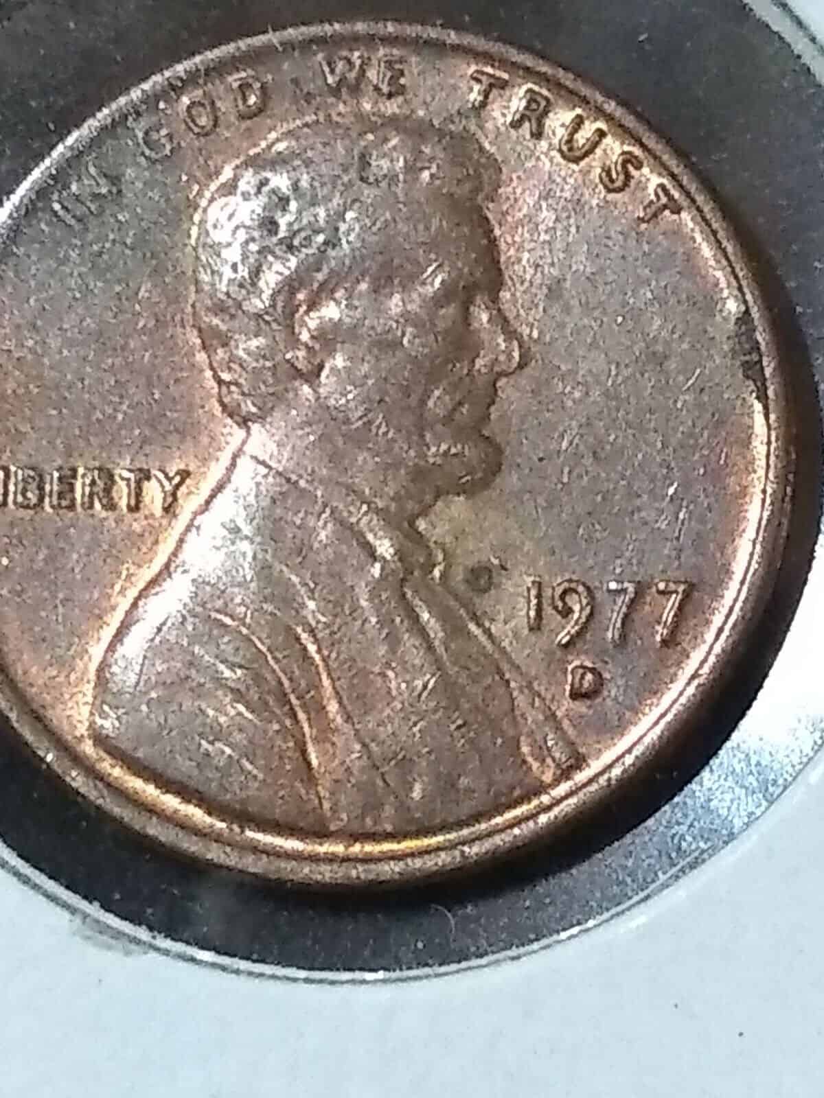 1977 Re-punched Mint Mark Pennies