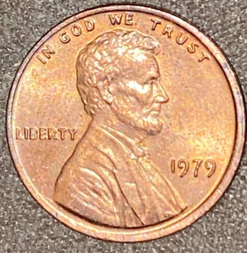 1979 No Mint Mark Lincoln Penny