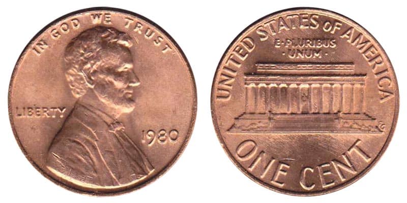 1980 Penny Details