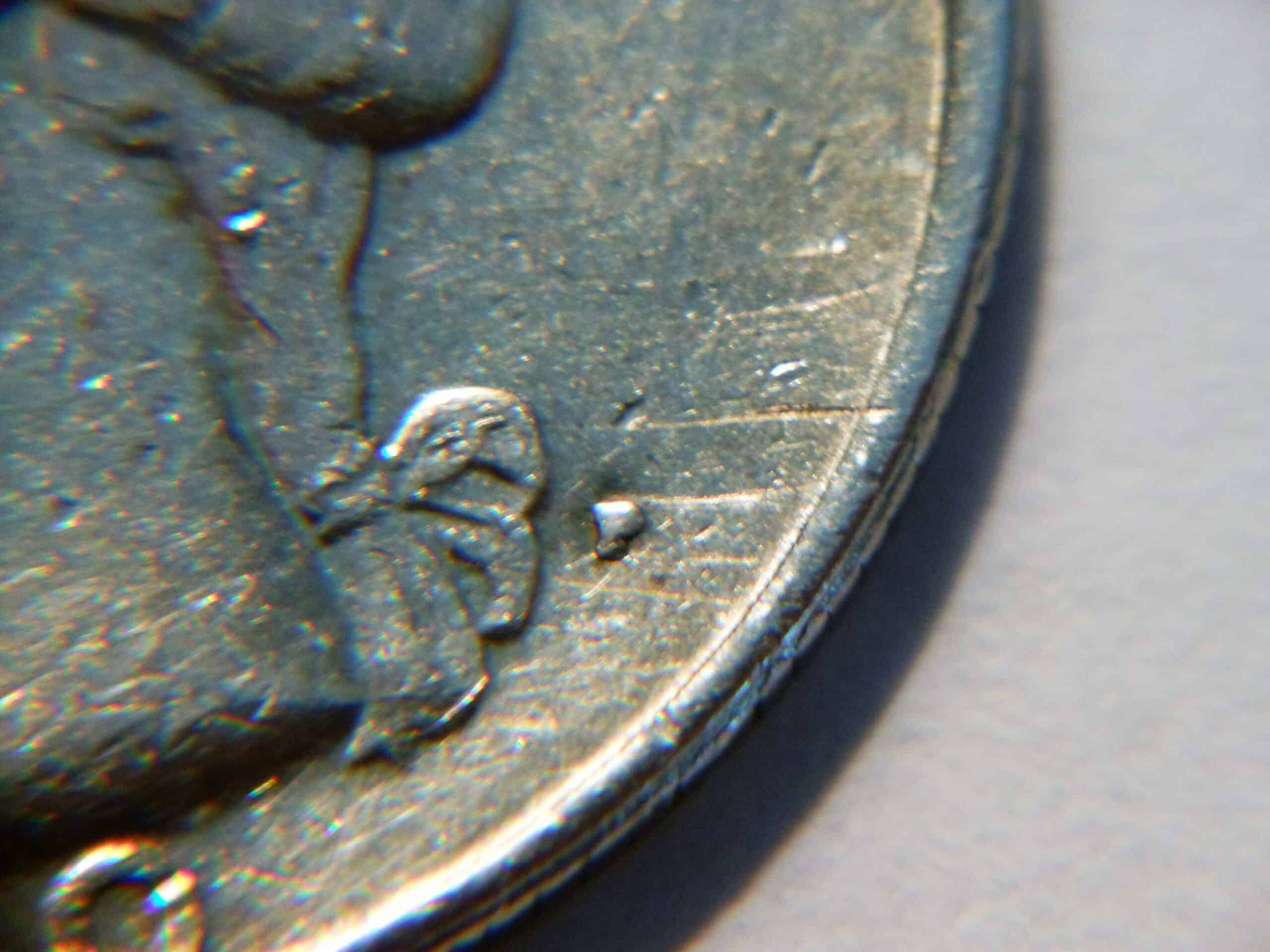 1980 Quarter with filled-in maker mark