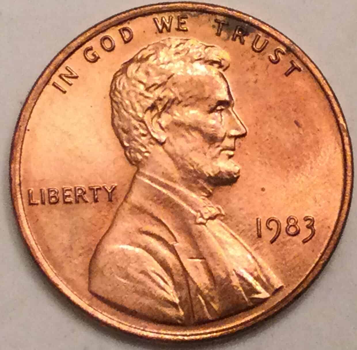 1983 No Mint Mark Philadelphia Penny