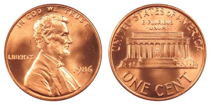 1986 (P) No Mint Mark Penny Value