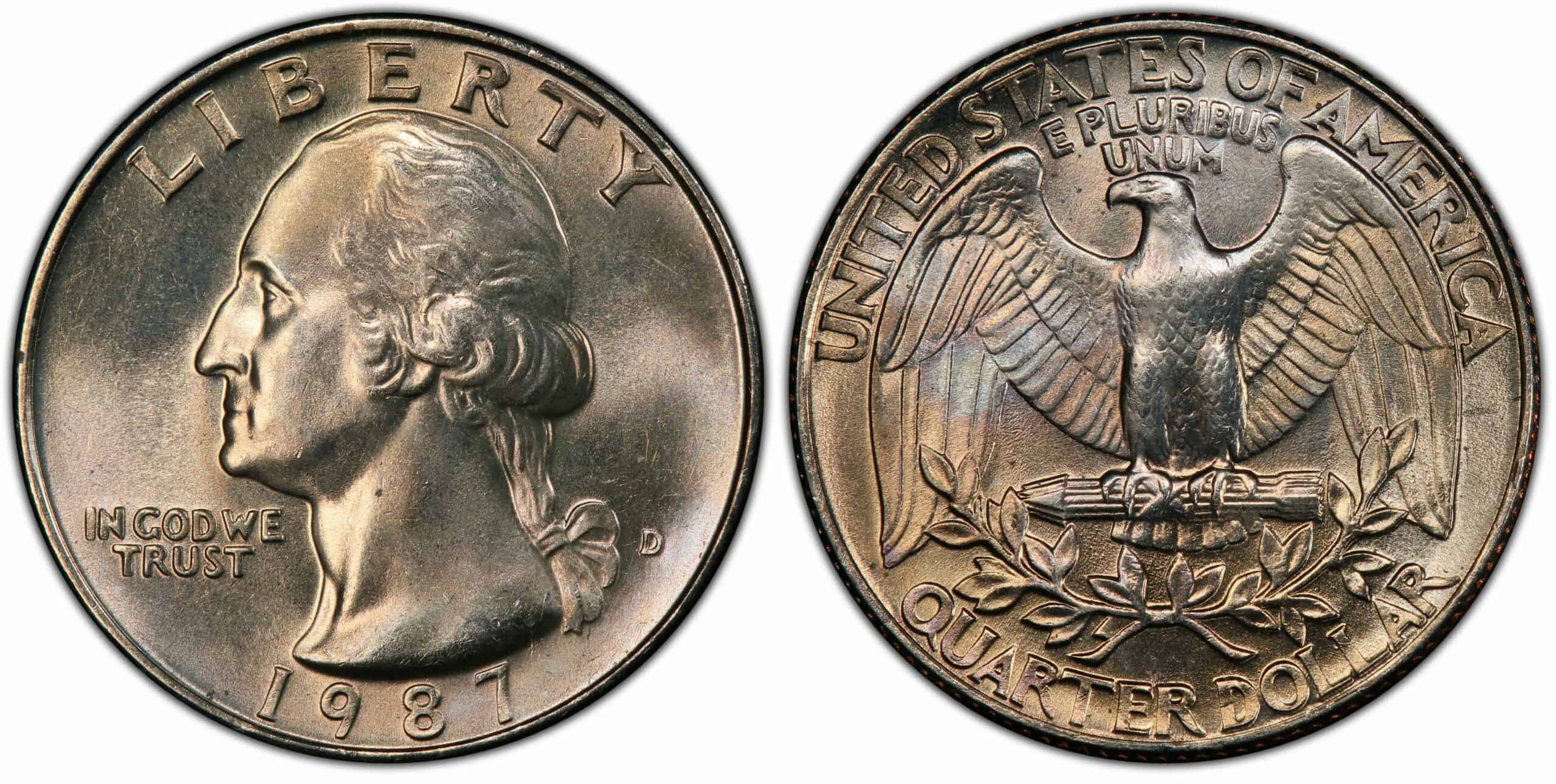 1987 D Quarter