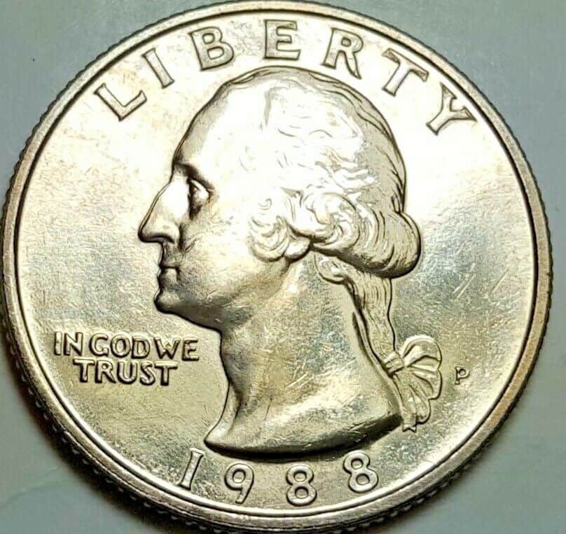1988 P Washington Quarter value