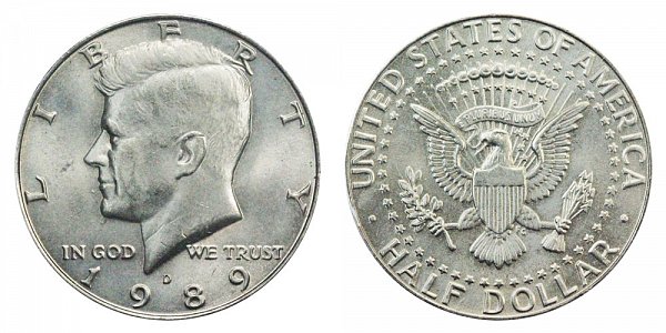 1989 D Kennedy Half Dollar