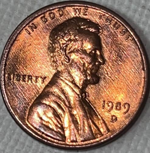 1989 D Penny