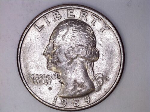 1989 Quarter Repunched Mint Mark Error