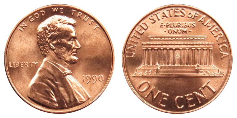 1990 Penny Details