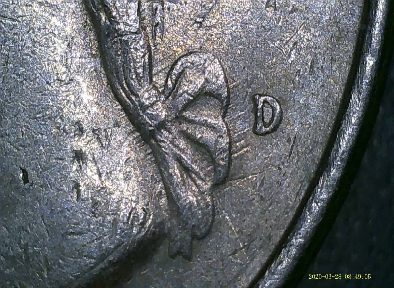 1991 D Washington Quarter Finger Strike Error Coin