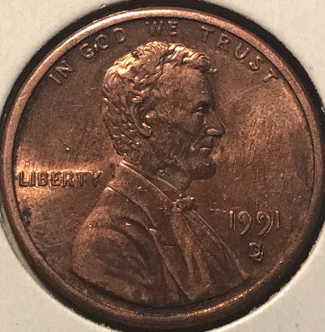 1991 Penny Doubled Die