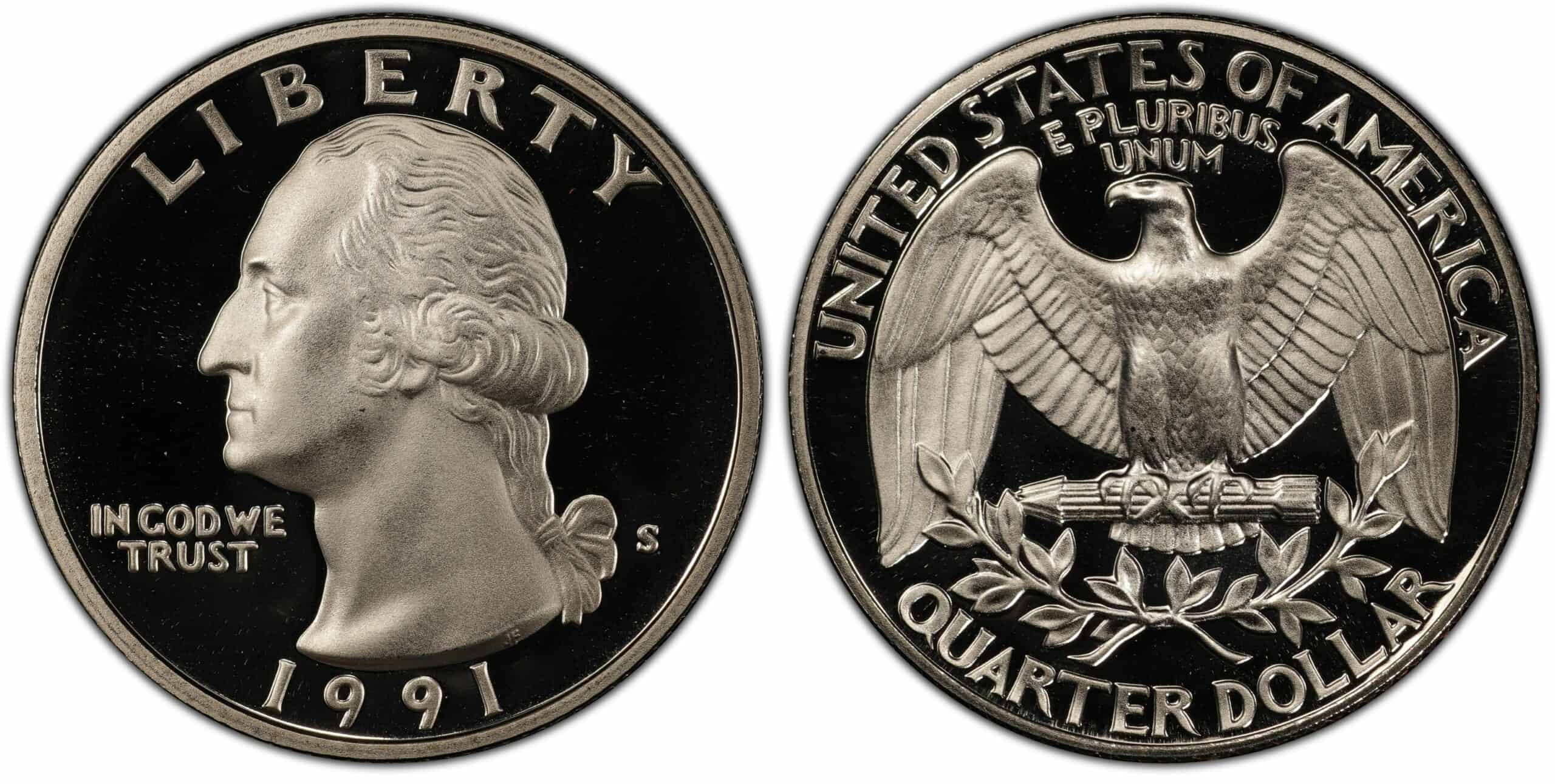 1991 S Proof Quarter Coin