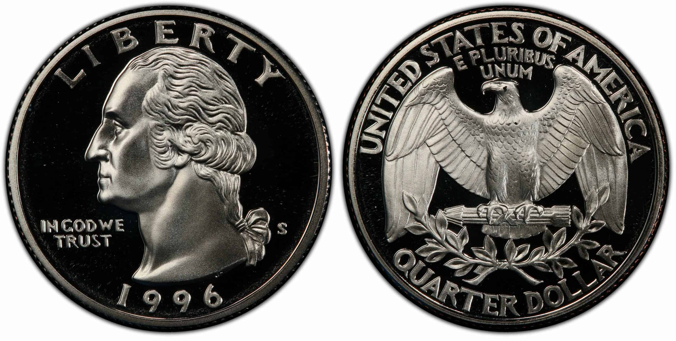 1996 S Proof Quarter Coin