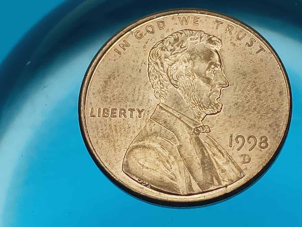 1998 Lincoln Cent Doubled Die Obverse Error