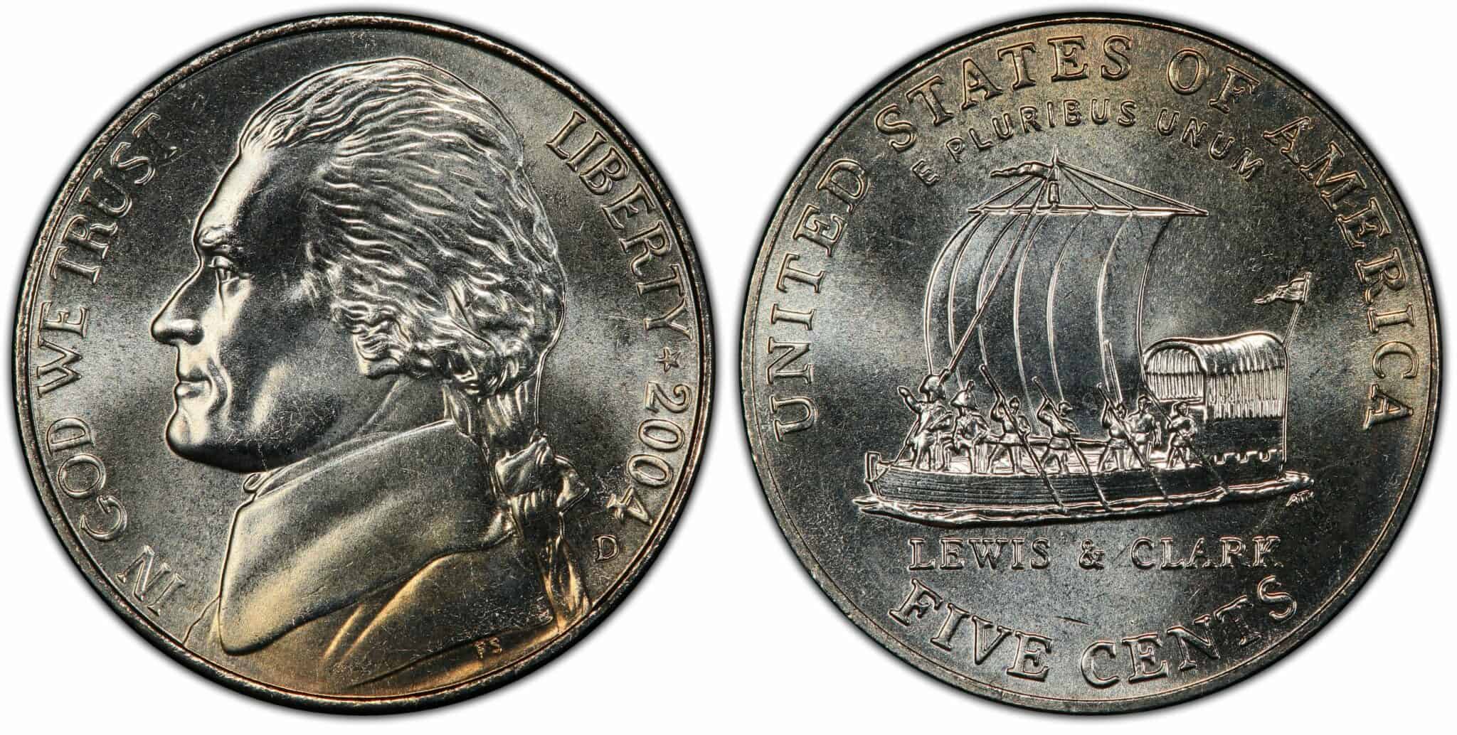 2004 Nickel Value are "P", "D", "S", No mint mark worth money?