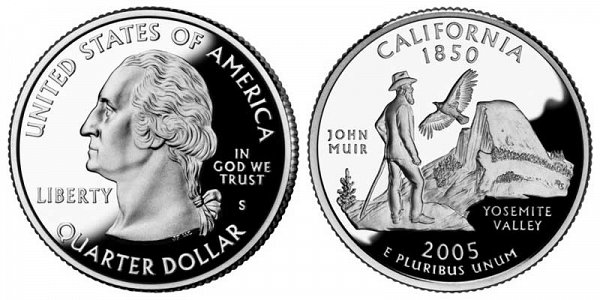 2005 (S) San Francisco Quarter Silver Proof - California