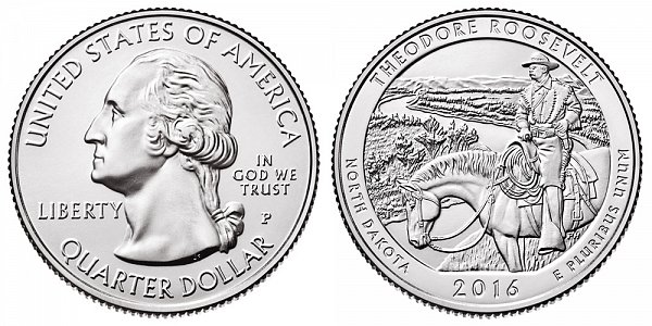 2016 Theodore Roosevelt Quarter Value
