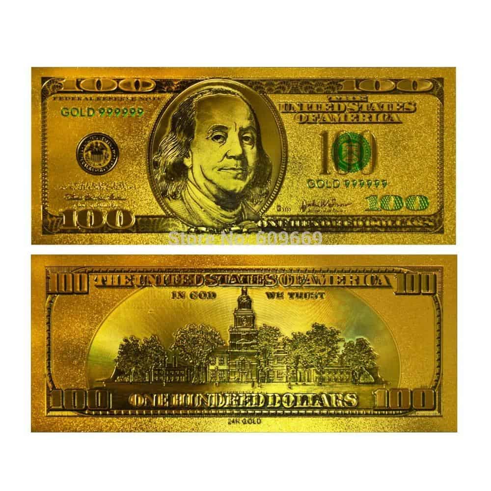 24K Gold 100 Dollar Bills Value