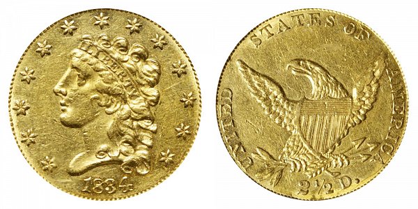 The Classic Head 2.5 Dollar Gold Coin