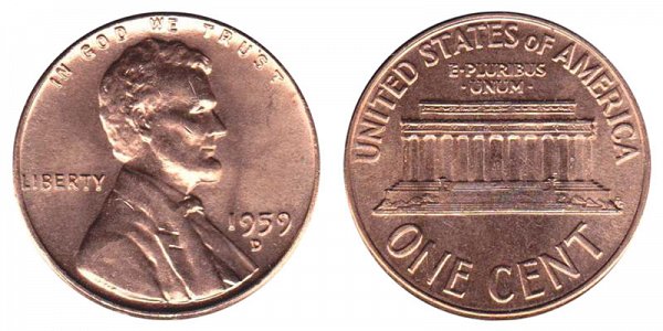 1959 Denver Mint Mark Penny Value