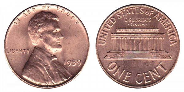 1959 No Mint Mark Penny Value