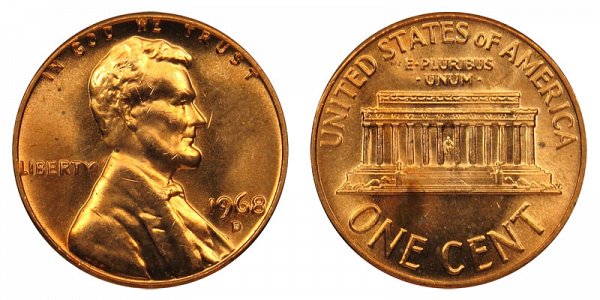 1968 Denver Mint Mark Penny Value