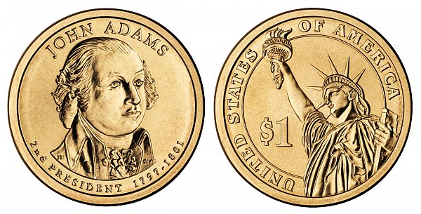 2007-D John Adams Dollar Coin 